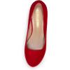 DREAM PAIRS Tiffany Women’s Classic Elegant Versatile Low Stiletto Heel Dress Platform Pumps Shoes(Red)