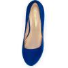DREAM PAIRS Tiffany Women’s Classic Elegant Versatile Low Stiletto Heel Dress Platform Pumps Shoes(Royal/Blue)