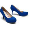 DREAM PAIRS Tiffany Women’s Classic Elegant Versatile Low Stiletto Heel Dress Platform Pumps Shoes(Tiffanny-royalblue)