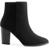 DREAM PAIRS Women’s Ankle Boots Chunky Block Heel Booties(Black/Suede)