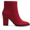DREAM PAIRS Women’s Ankle Boots Chunky Block Heel Booties(Red)