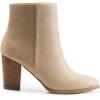 DREAM PAIRS Women’s Ankle Boots Chunky Block Heel Booties(Sand/Suede)