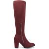 DREAM PAIRS Women’s Chunky Heel Knee High Boots(Burgundy)