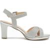 DREAM PAIRS Women’s Chunky Heels Open Toe Ankle Strap Sparkly Heels Pump Sandals(Silver/Glitter)