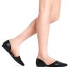 DREAM PAIRS Women’s Elegant Dressy Flats Shoes Pointed Toe Casual Comfort Slip on Walking Flats for Women(Black)
