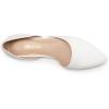 DREAM PAIRS Women’s Elegant Dressy Flats Shoes Pointed Toe Casual Comfort Slip on Walking Flats for Women(White-pu)