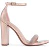 DREAM PAIRS Women’s Hi-Chunk High Heel Pump Sandals(Champagne-rhinestone)