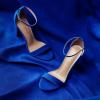 DREAM PAIRS Women’s Hi-Chunk High Heel Pump Sandals(Royal/Blue)