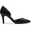 DREAM PAIRS Women’s High Heel Closed Toe Dress Shoes Pumps Elegant Stiletto D’Orsay Slip On(Black-pu)