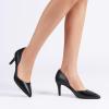 DREAM PAIRS Women’s High Heel Closed Toe Dress Shoes Pumps Elegant Stiletto D’Orsay Slip On(Black-pu)