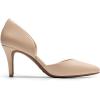 DREAM PAIRS Women’s High Heel Closed Toe Dress Shoes Pumps Elegant Stiletto D’Orsay Slip On(Nude-pu)