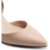 DREAM PAIRS Women’s High Heel Closed Toe Dress Shoes Pumps Elegant Stiletto D’Orsay Slip On(Nude-pu)