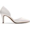 DREAM PAIRS Women’s High Heel Closed Toe Dress Shoes Pumps Elegant Stiletto D’Orsay Slip On(White-pu)