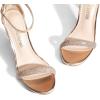 DREAM PAIRS Women’s High Heels Flower Ankle Strap Stilettos Round Open Toe Dressy Sexy Sandals(Champagne-rhinestone)