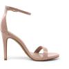 DREAM PAIRS Women’s High Heels Flower Ankle Strap Stilettos Round Open Toe Dressy Sexy Sandals(Pink/Pat)