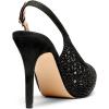 DREAM PAIRS Women’s High Heels Platform Dress Rhinestones Peep Toe Pumps Shoes(Black/Suede)