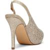 DREAM PAIRS Women’s High Heels Platform Dress Rhinestones Peep Toe Pumps Shoes(Gold/Glitter)