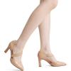 DREAM PAIRS Women’s High Heels Pumps Dress Closed Pointed Toe Comfortable D’Orsay Pumps Shoes for Work Office Wedding Dancing Charmane(Nude-pu)