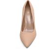DREAM PAIRS Women’s High Stiletto Heels Closed Pointed Toe Dress Pumps Shoes for Wedding Work Office Business, 3 Inches(Nude/Nubuck)
