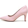 DREAM PAIRS Women’s High Stiletto Heels Closed Pointed Toe Dress Pumps Shoes for Wedding Work Office Business, 3 Inches(Pink)