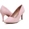 DREAM PAIRS Women’s High Stiletto Heels Closed Pointed Toe Dress Pumps Shoes for Wedding Work Office Business, 3 Inches(Pink)