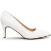 DREAM PAIRS Women’s High Stiletto Heels Closed Pointed Toe Dress Pumps Shoes for Wedding Work Office Business, 3 Inches(White-pu)