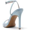 DREAM PAIRS Women’s High Stilettos Open Square Toe Ankle Strap Heels Sexy Comfort Strappy Dress Shoes Wedding Bridal Pumps Sandals(Baby/Blue)