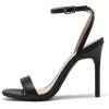 DREAM PAIRS Women’s High Stilettos Open Square Toe Ankle Strap Heels Sexy Comfort Strappy Dress Shoes Wedding Bridal Pumps Sandals(Black)