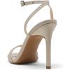 DREAM PAIRS Women’s High Stilettos Open Square Toe Ankle Strap Heels Sexy Comfort Strappy Dress Shoes Wedding Bridal Pumps Sandals(Gold)