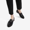 DREAM PAIRS Women’s Loafers Penny Loafers Fashion Comfortable Flats Dressy Shoes(Black-pu)