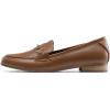 DREAM PAIRS Women’s Loafers Penny Loafers Fashion Comfortable Flats Dressy Shoes(Brown-pu)