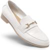 DREAM PAIRS Women’s Loafers Penny Loafers Fashion Comfortable Flats Dressy Shoes(White-stone)