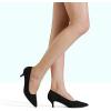 DREAM PAIRS Women’s Pumps Kitten Heel Pointed Toe Shoes for Women Comfortable Office Work Dress Shoes(Black/Nubuck)