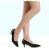 DREAM PAIRS Women’s Pumps Kitten Heel Pointed Toe Shoes for Women Comfortable Office Work Dress Shoes(Black/Pat)