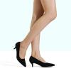 DREAM PAIRS Women’s Pumps Kitten Heel Pointed Toe Shoes for Women Comfortable Office Work Dress Shoes(Black/Suede)