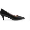 DREAM PAIRS Women’s Pumps Kitten Heel Pointed Toe Shoes for Women Comfortable Office Work Dress Shoes(Black-pu)