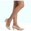 DREAM PAIRS Women’s Pumps Kitten Heel Pointed Toe Shoes for Women Comfortable Office Work Dress Shoes(Nude Suede)