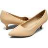 DREAM PAIRS Women’s Pumps Kitten Heel Pointed Toe Shoes for Women Comfortable Office Work Dress Shoes(Nude/Nubuck)
