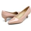 DREAM PAIRS Women’s Pumps Kitten Heel Pointed Toe Shoes for Women Comfortable Office Work Dress Shoes(Pink/Pat)