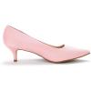 DREAM PAIRS Women’s Pumps Kitten Heel Pointed Toe Shoes for Women Comfortable Office Work Dress Shoes(Pink/Suede)