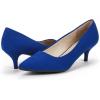 DREAM PAIRS Women’s Pumps Kitten Heel Pointed Toe Shoes for Women Comfortable Office Work Dress Shoes(Royal/Blue)