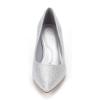 DREAM PAIRS Women’s Pumps Kitten Heel Pointed Toe Shoes for Women Comfortable Office Work Dress Shoes(Silver/Glitter)