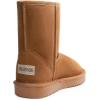 DREAM PAIRS Women’s Shorty-New Mid Calf Winter Snow Boots(Chesnut-classic)