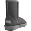 DREAM PAIRS Women’s Shorty-New Mid Calf Winter Snow Boots(Grey-classic)