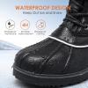 DREAM PAIRS Women’s Snow Winter Boots Mid Calf Waterproof Duck Warm Outdoor Winter Boots Shoes(Black)