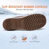 DREAM PAIRS Women’s Snow Winter Boots Mid Calf Waterproof Duck Warm Outdoor Winter Boots Shoes(Tan/Khaki)