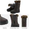 DREAM PAIRS Women’s Warm Faux Fur Lined Mid-Calf Winter Snow Boots(Goose/Brown)