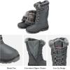 DREAM PAIRS Women’s Warm Faux Fur Lined Mid-Calf Winter Snow Boots(Goose/Grey)