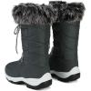 DREAM PAIRS Women’s Warm Faux Fur Lined Mid-Calf Winter Snow Boots(Grey)