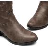 DREAM PAIRS Women’s Western Cowboy Cowgirl Embroidered Ankle Boots Fashion Low chunky Heel Round Toe Fall Short Booties Shoes(Brown)